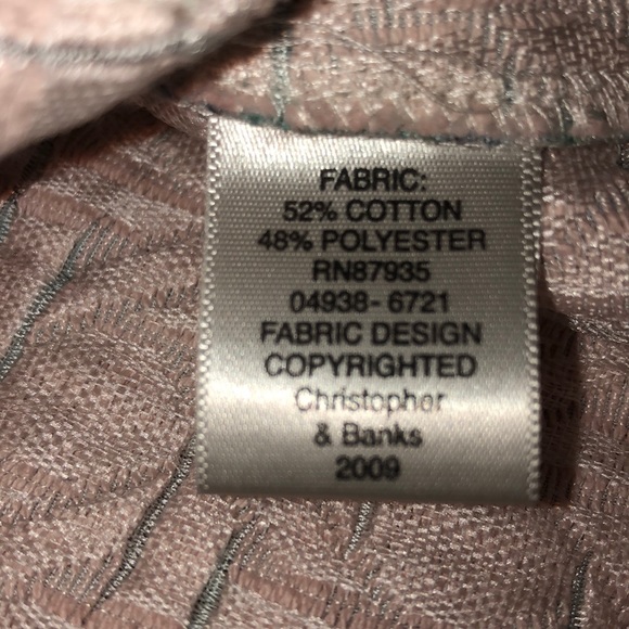 CHRISTOPHER & BANKS Quilted Full Zip Blazer Jacket - Picture 7 of 8